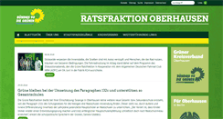 Desktop Screenshot of gruene-ratsfraktion-oberhausen.de